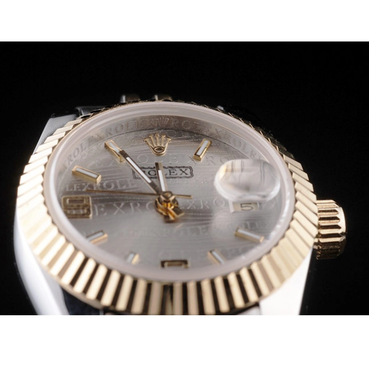 Aaa replica Tone 98078 Rolex Plated Steel Yellow Datejust Stainless Gold Two 0729
